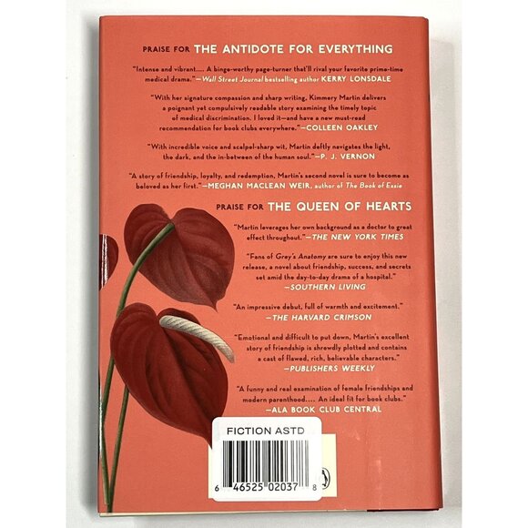The Antidote for Everything Kimmery Martin Book Medical Fiction Drama Hardcover - Picture 5 of 5